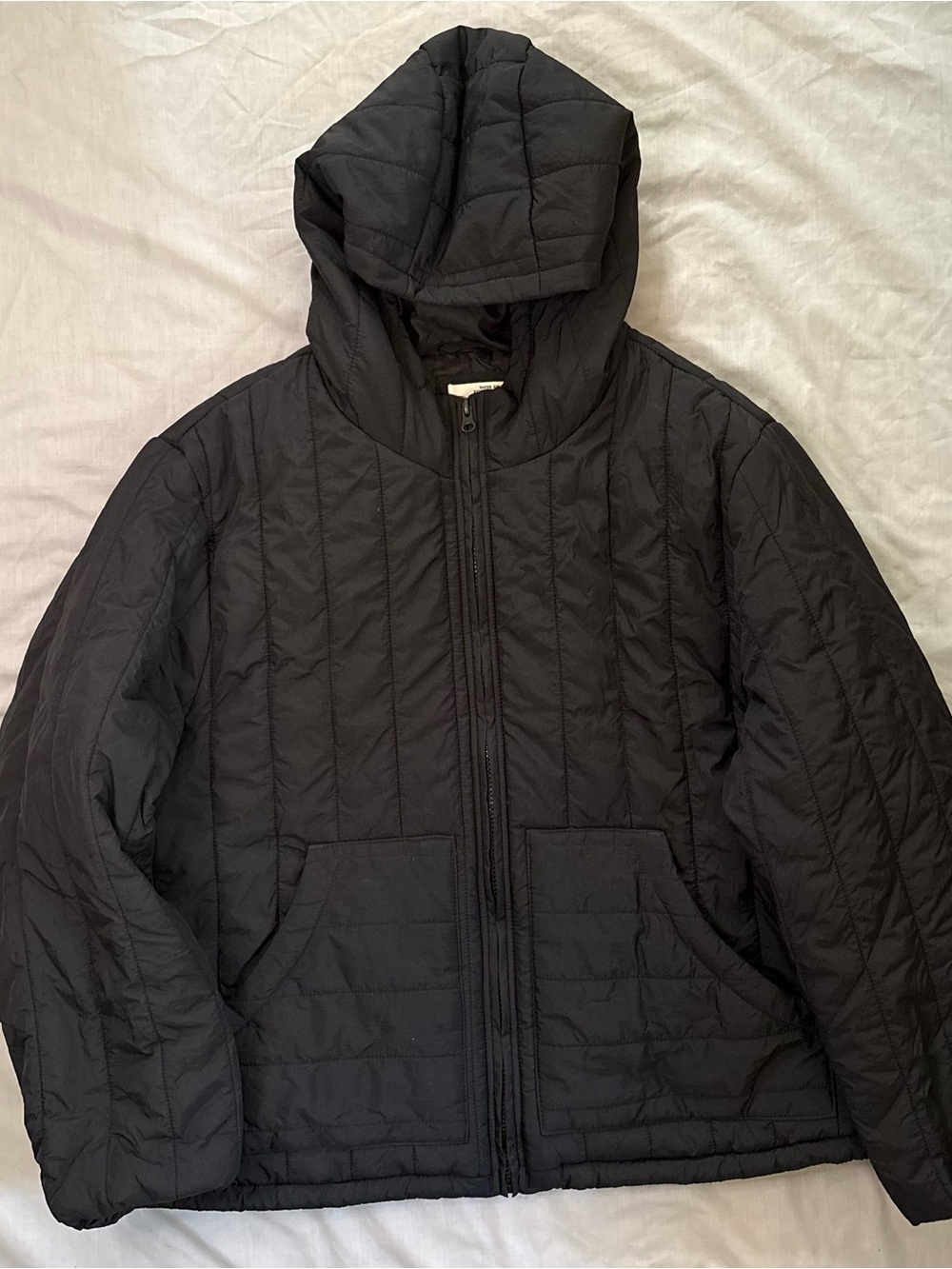 A new day Women’s Black Quilted Hooded Jacket Size Large
